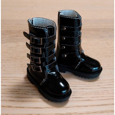 SHM062BLK MSD DOC bjd Obitsu 60cm Doll Shoes Buckle Boots Black
